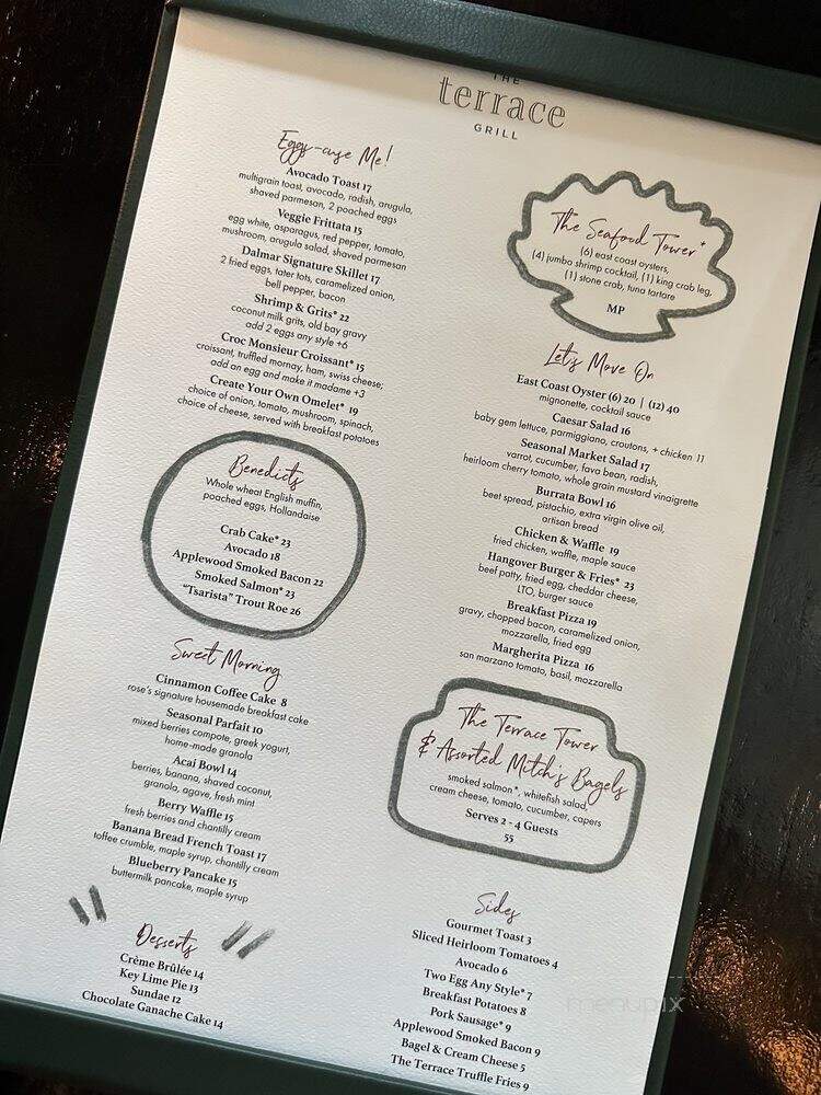 The Terrace Grill - Fort Lauderdale, FL menu_pic