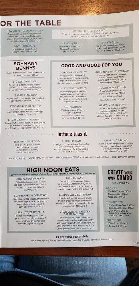 Turning Point - Newtown, PA menu_pic