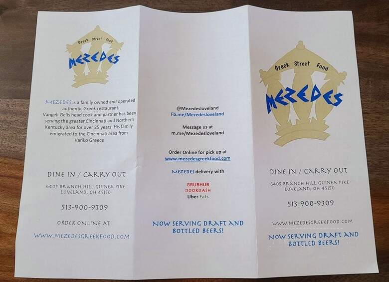 Mezedes - Loveland, OH menu_pic