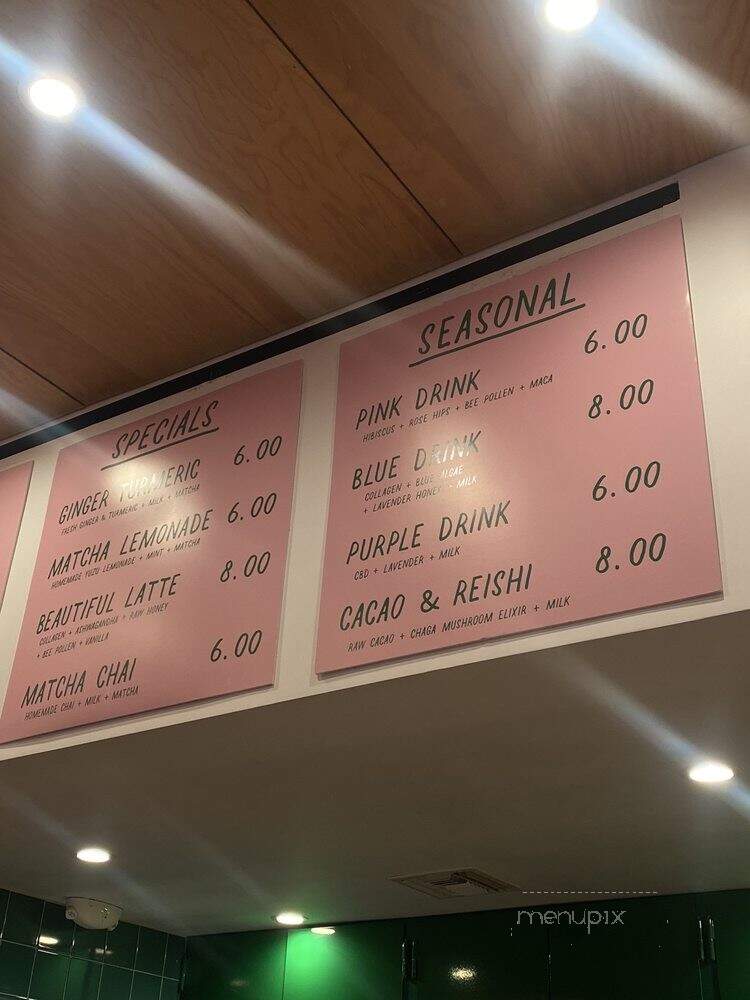Cha Cha Matcha - Venice, CA menu_pic