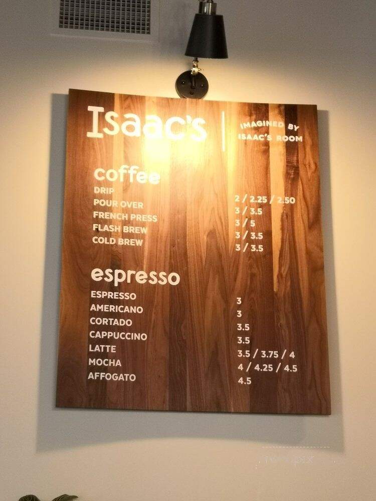 Isaac's Coffee Wine & Dessert - Salem, OR menu_pic