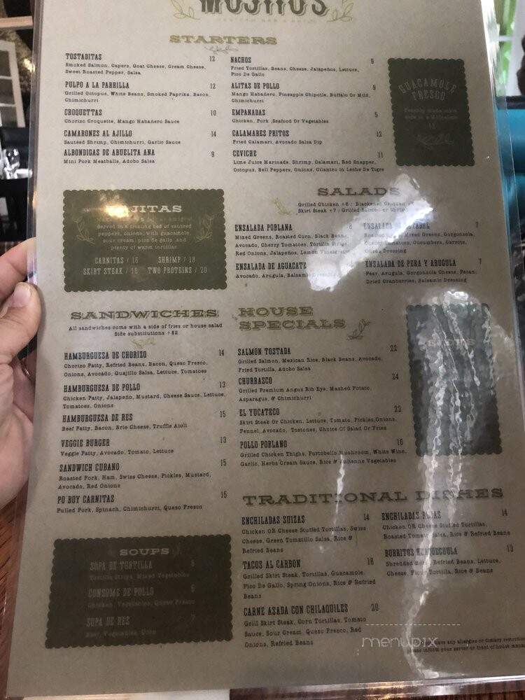 Mojitos - Mahopac, NY menu_pic