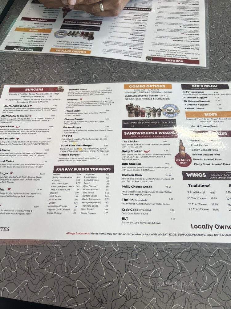 Maplewood Burgers - Lake Charles, LA menu_pic