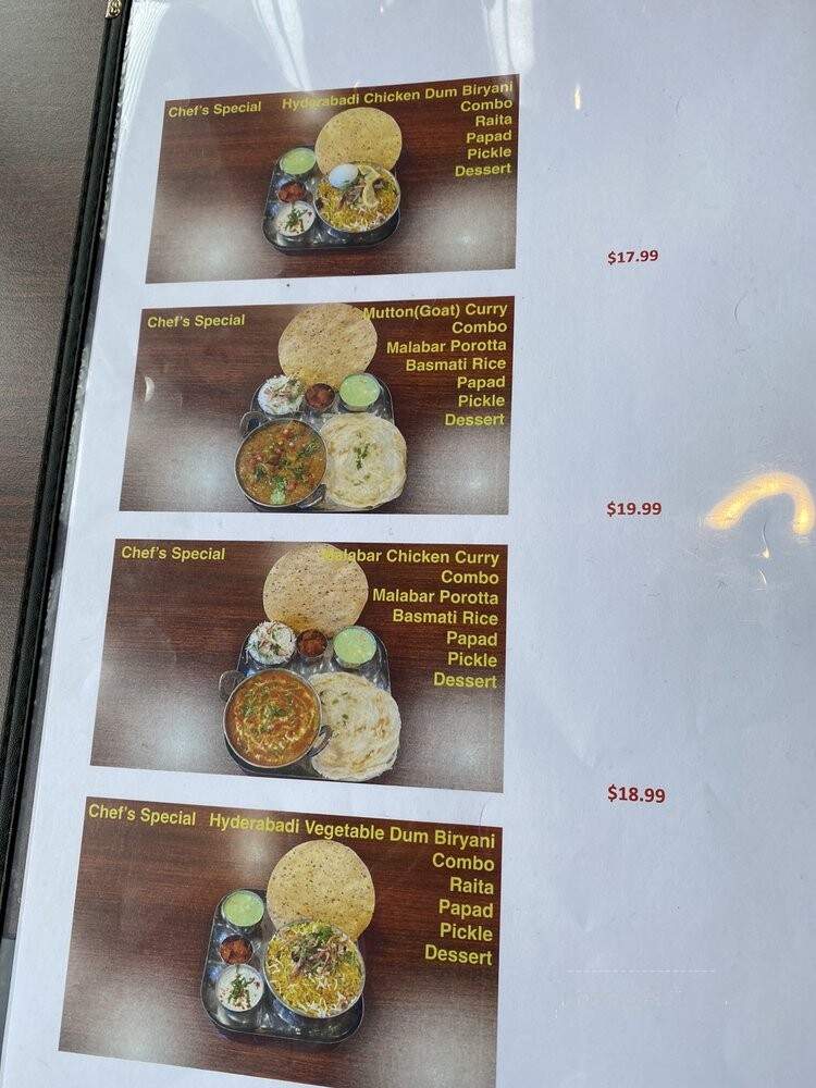 Indian Street Food - Gainesville, FL menu_pic