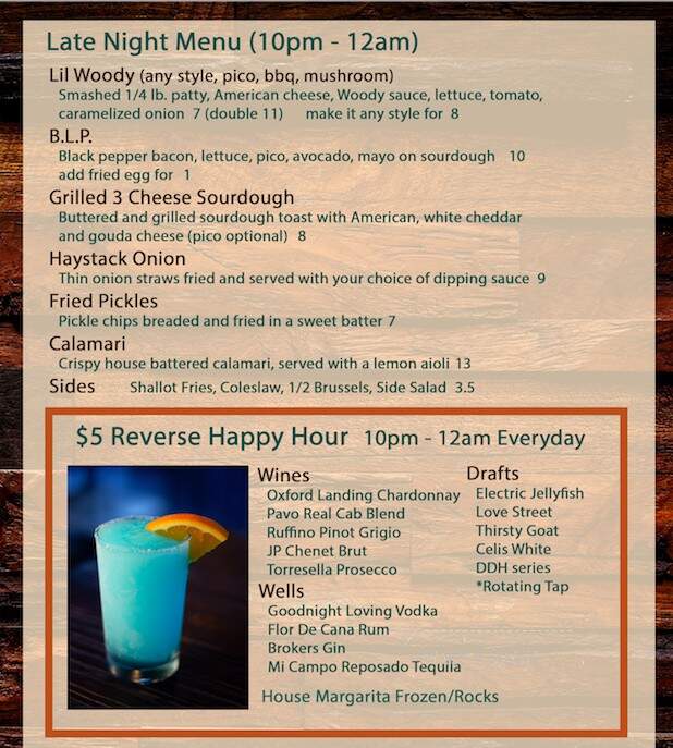 The Westwood Gastropub - Austin, TX menu_pic