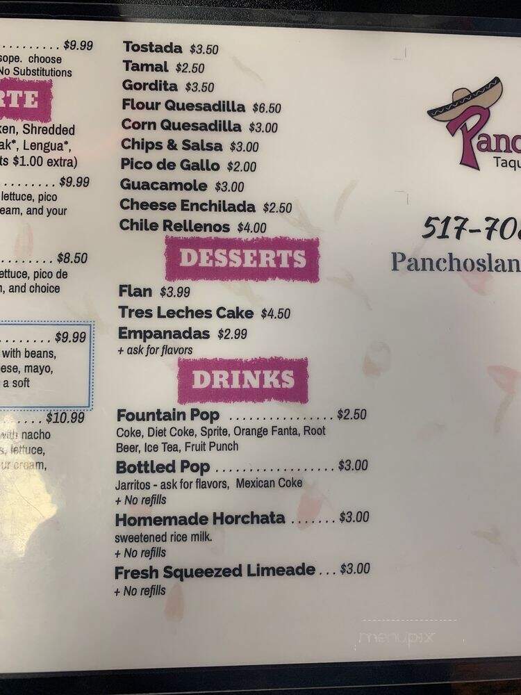 Panchos Taqueria - Lansing, MI