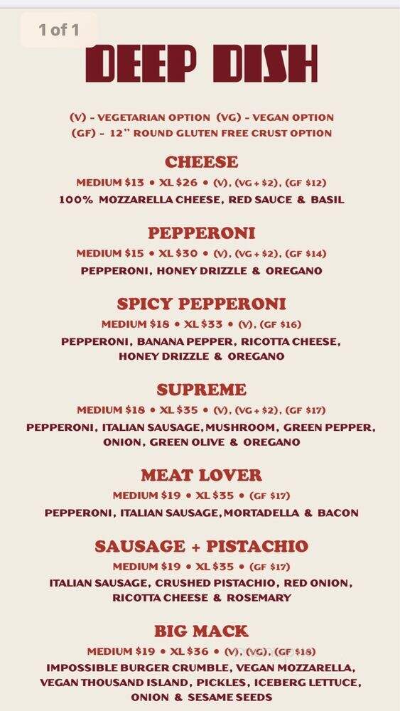 Grandma Bob's - Detroit, MI menu_pic