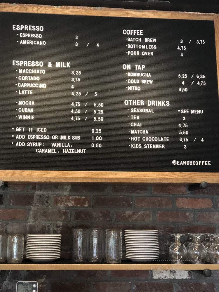 E&B Coffee Roasters - Nolensville, TN menu_pic
