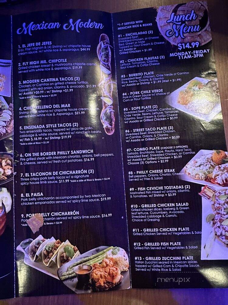 El Jefe Cocina Mexicana y Cantina - Pomona, CA menu_pic