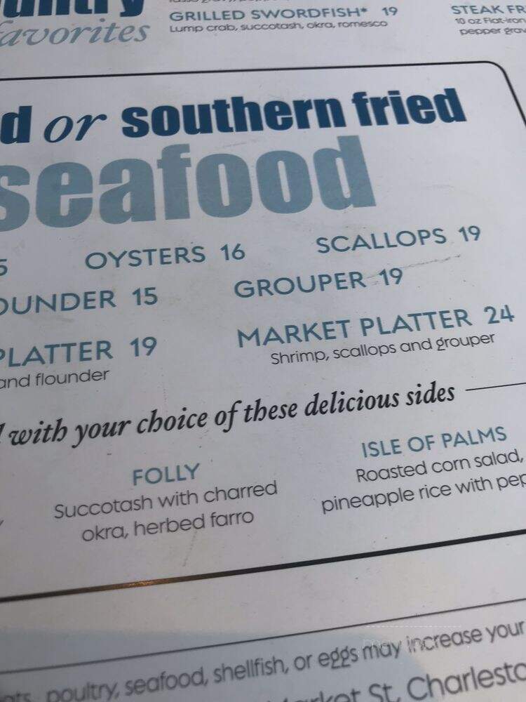 Hooked Seafood - Charleston, SC menu_pic