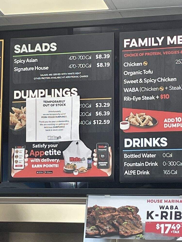 WaBa Grill - Jurupa Valley, CA menu_pic