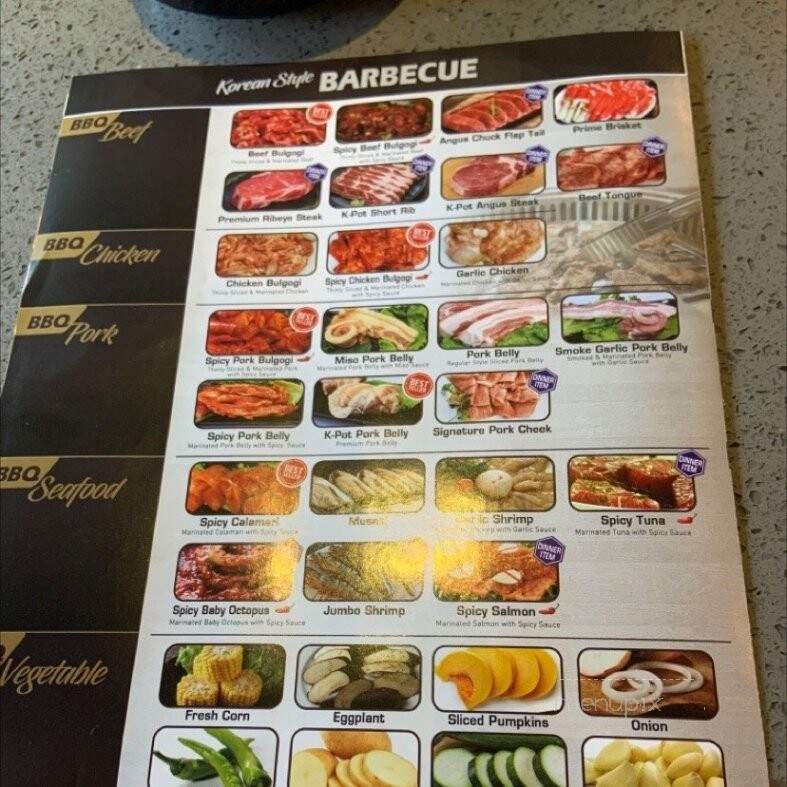 K-Pot - Philadelphia, PA menu_pic