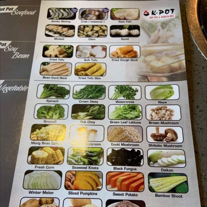 K-Pot - Philadelphia, PA menu_pic