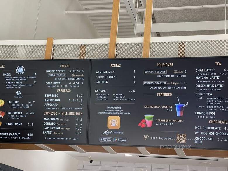 Merit Coffee - Dallas, TX menu_pic