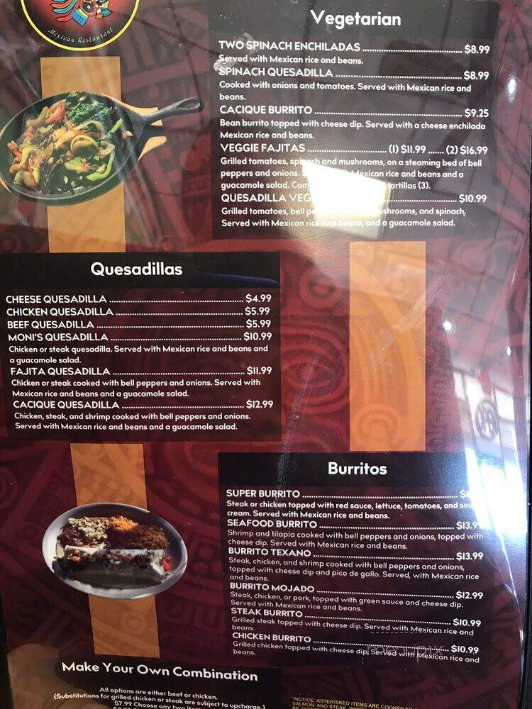 El Cacique Mexican Restaurant - McDonough, GA menu_pic