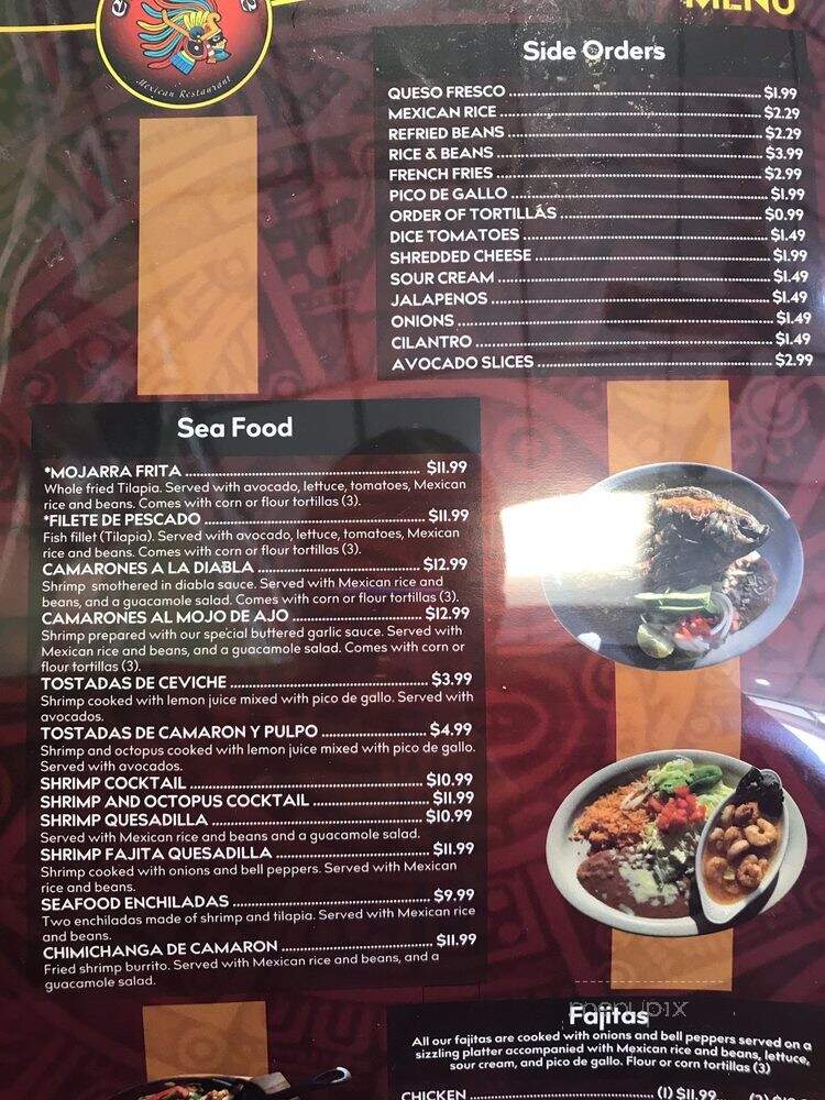El Cacique Mexican Restaurant - McDonough, GA menu_pic
