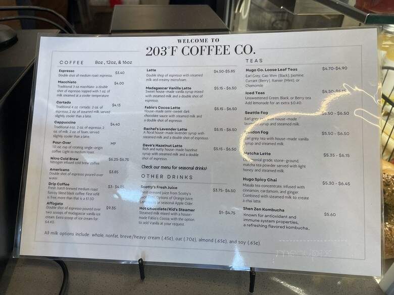 203 F Coffee - Kirkland, WA