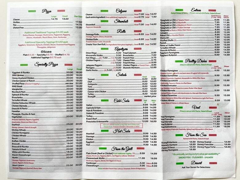 Dominick's Pizzeria 2 - Branchburg, NJ menu_pic