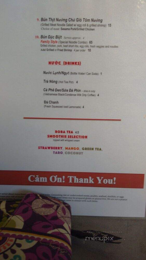 The Pho Pot - Waterford Township, MI menu_pic