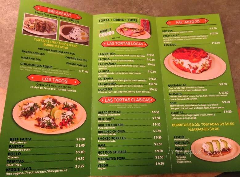 Antojos Locos - Houston, TX menu_pic