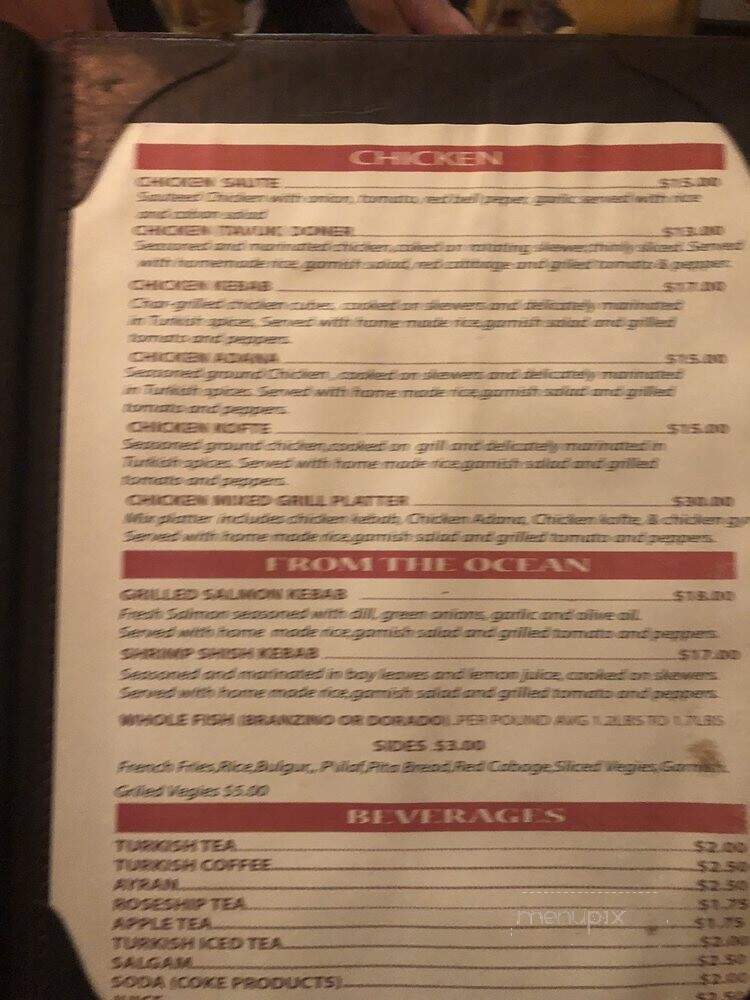 Sahara Restaurant & Grill - Pittsburgh, PA menu_pic