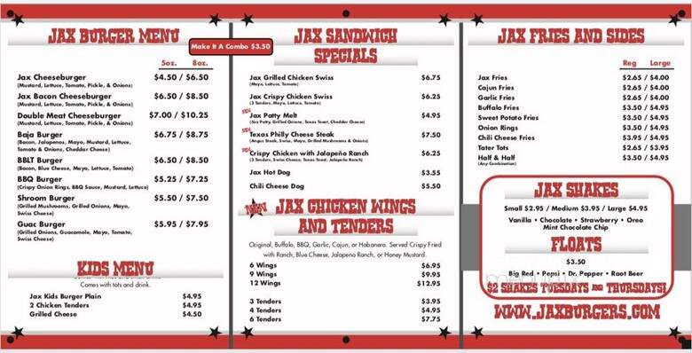Jax Burgers Fries & Shakes - Pearland, TX
