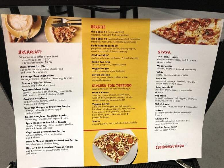 Crooked Crust - Farmers Branch, TX menu_pic