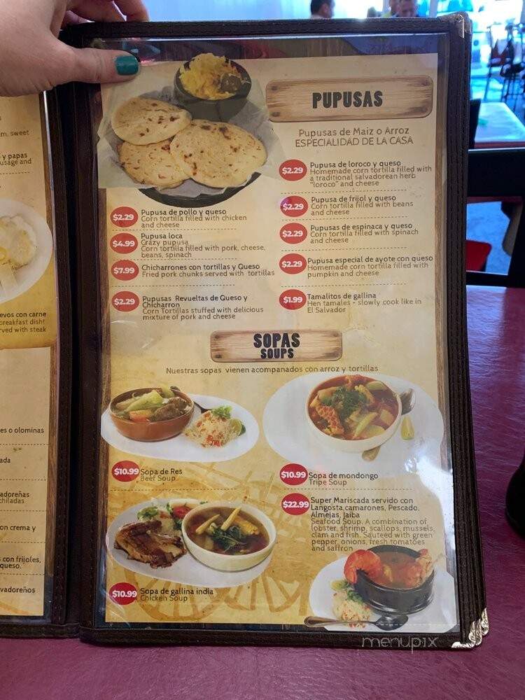 La Carreta Salvadorena Restaurante - Dallas, TX menu_pic