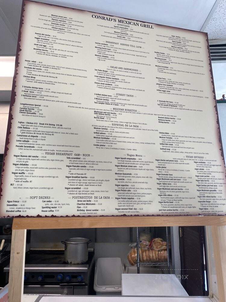 Conrad's Mexican Grill - San Pedro, CA menu_pic