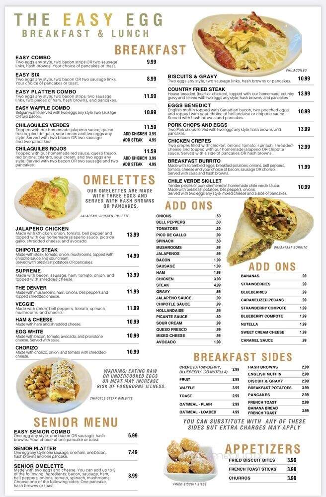 The Easy Egg Breakfest And Lunch - Haysville, KS menu_pic