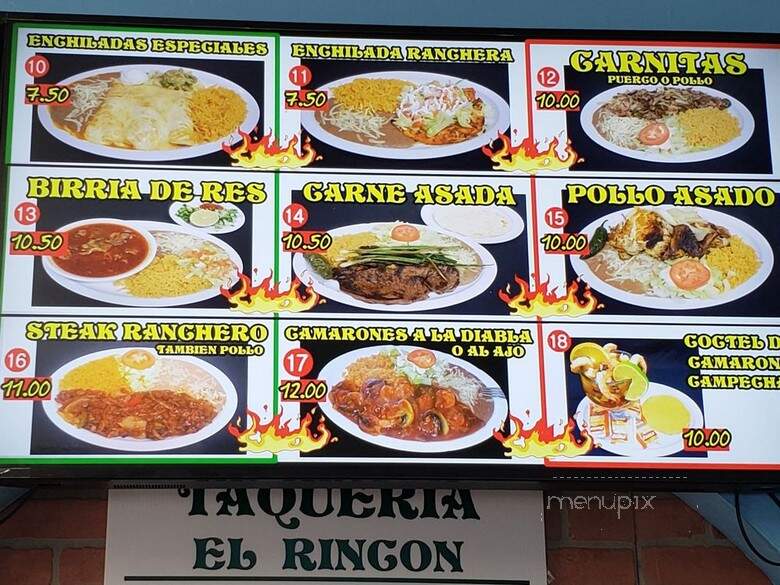 Taqueria El Rincon Express - Seattle, WA menu_pic