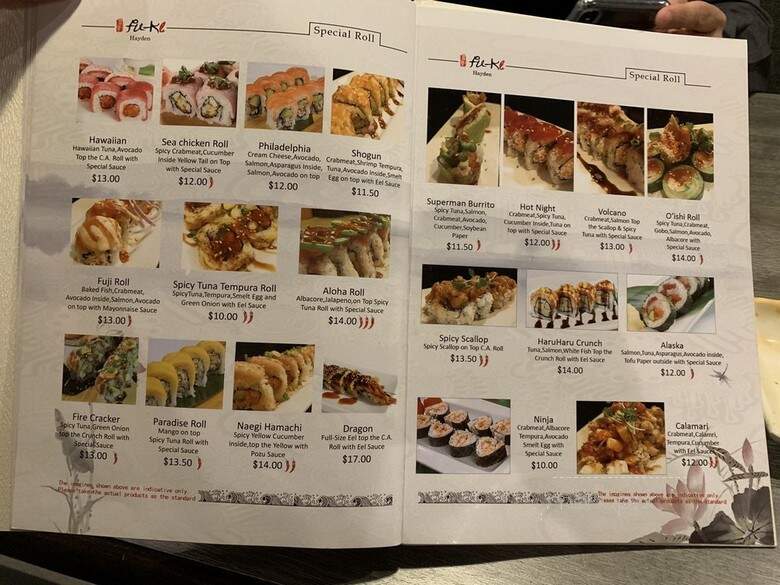 Fu-Ki - Hayden, ID menu_pic