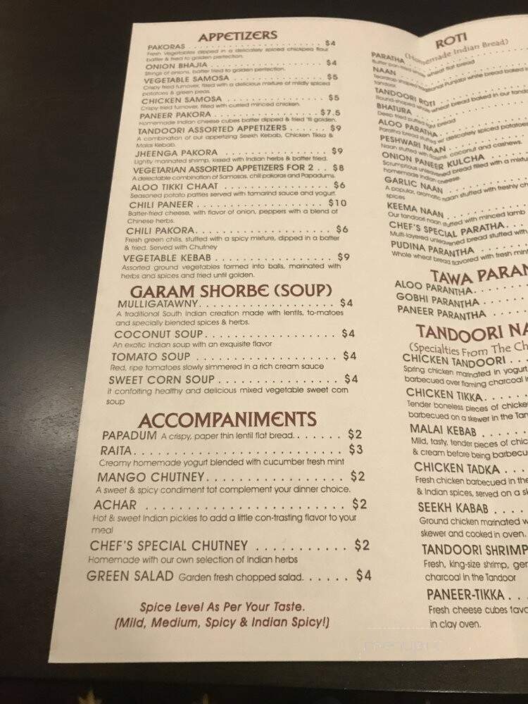 Clove, Fine Indian Dining - Easton, PA menu_pic