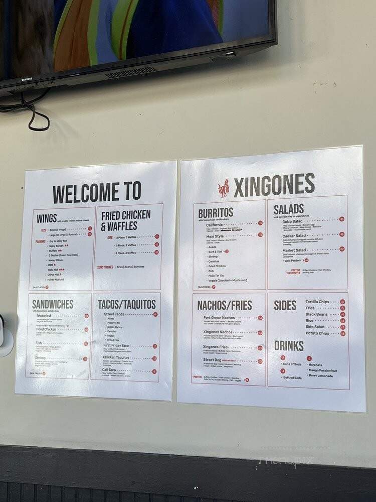 Xingones - Oakland, CA menu_pic