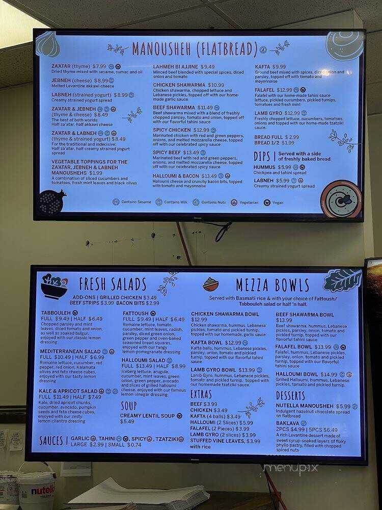 Thyme & Co - Charlottesville, VA menu_pic