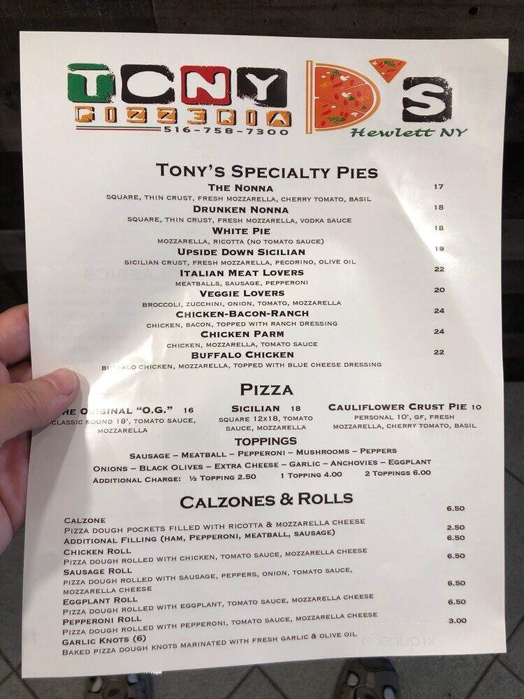 Tony D's pizzeria - Hewlett, NY
