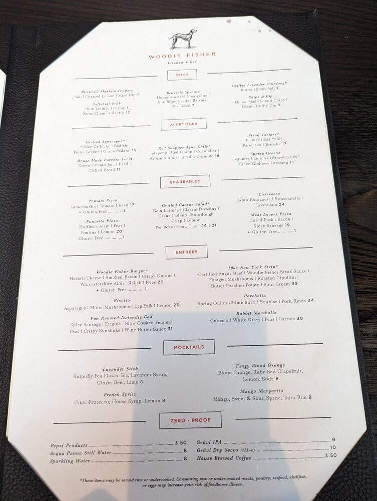 Woodie Fisher - Denver, CO menu_pic