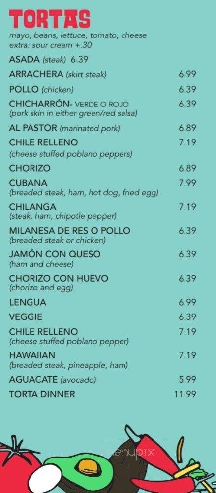 Nacho's Tacos Place - Buffalo Grove, IL menu_pic