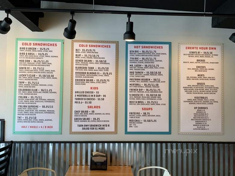 Mr. Lucky's Sandwiches - Denver, CO menu_pic