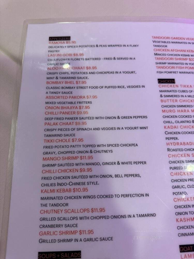 Tiff's Rivaaz - Pequannock Township, NJ menu_pic