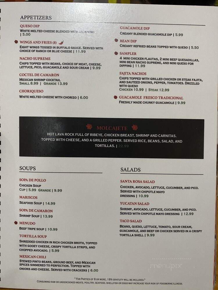 Del Monte Mexican Grill - Winter Park, FL menu_pic
