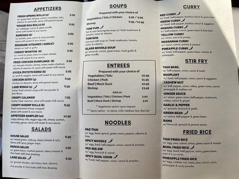 Thai Ladle - Poway, CA menu_pic
