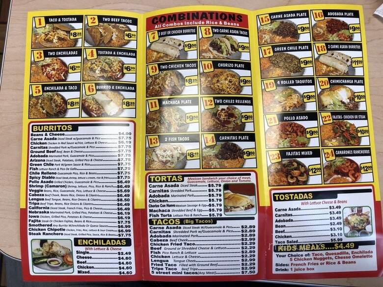 Abelardo's Mexican - Sioux Falls, SD menu_pic