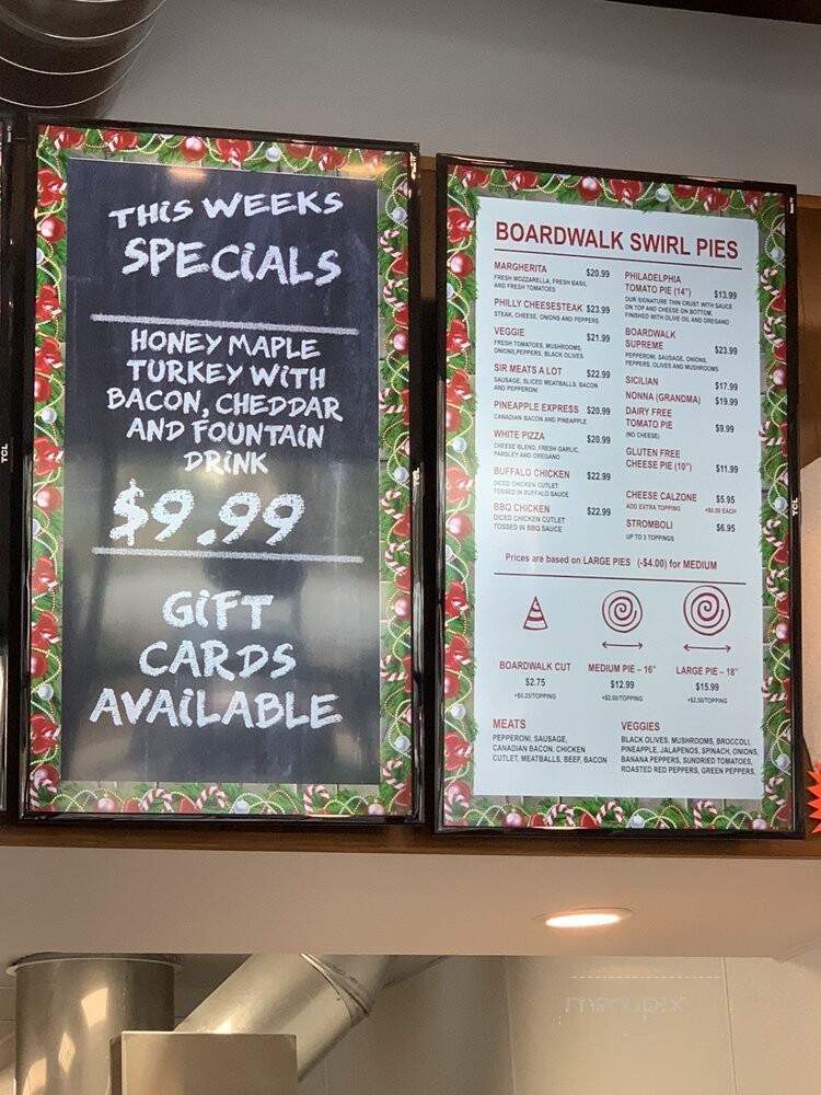 Boardwalk Pizza & Subs - Wilmington, NC menu_pic