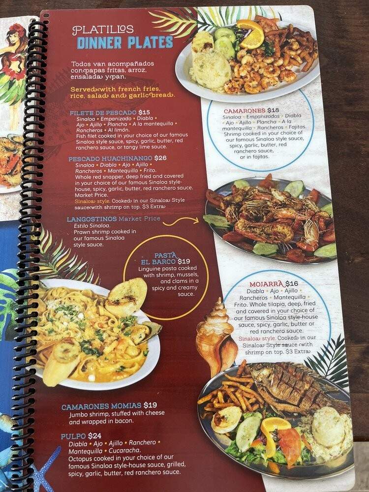 Mariscos El Barco - Richmond, VA menu_pic