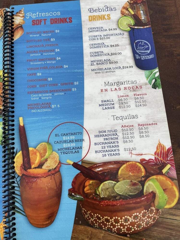 Mariscos El Barco - Richmond, VA menu_pic