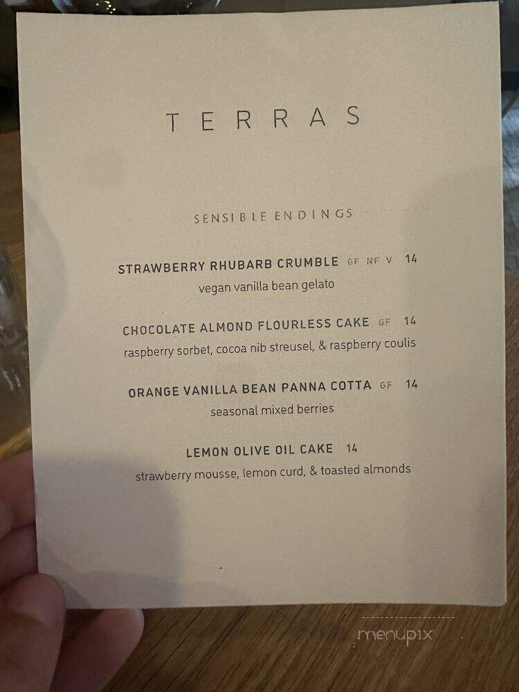 Terras - Carefree, AZ menu_pic