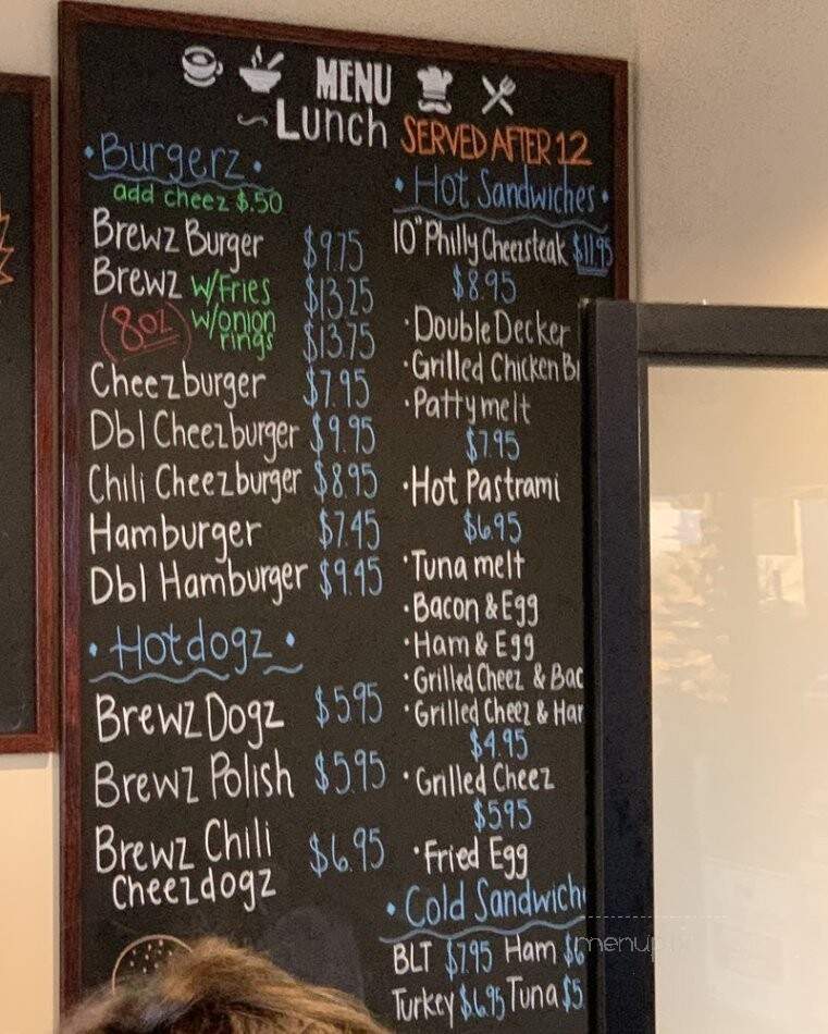 BrewZ Sports Cafe & Grill - Canoga Park, CA menu_pic