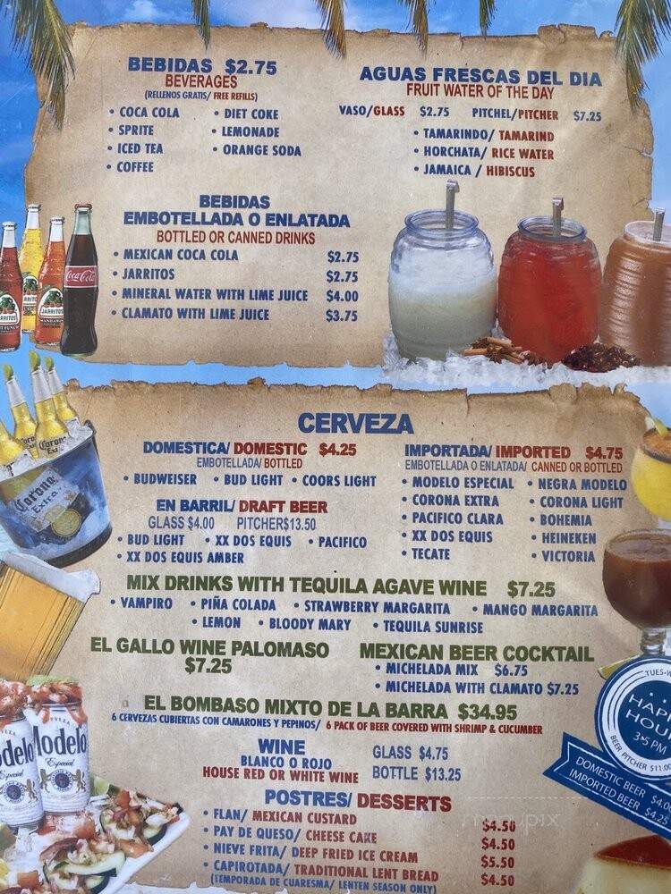 Mariscos La Costa - Costa Mesa, CA menu_pic