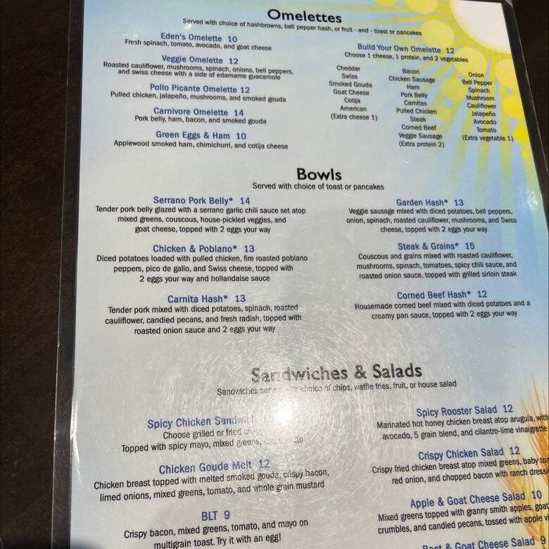 Orenda - Milwaukee, WI menu_pic